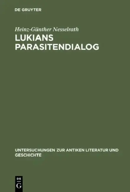 Cover of Lukians Parasitendialog