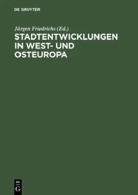 Cover of Stadtentwicklungen in West- Und Osteuropa