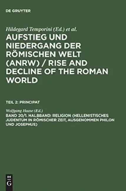 Cover of Religion (Hellenistisches Judentum in Romischer Zeit, Ausgenommen Philon Und Josephus)