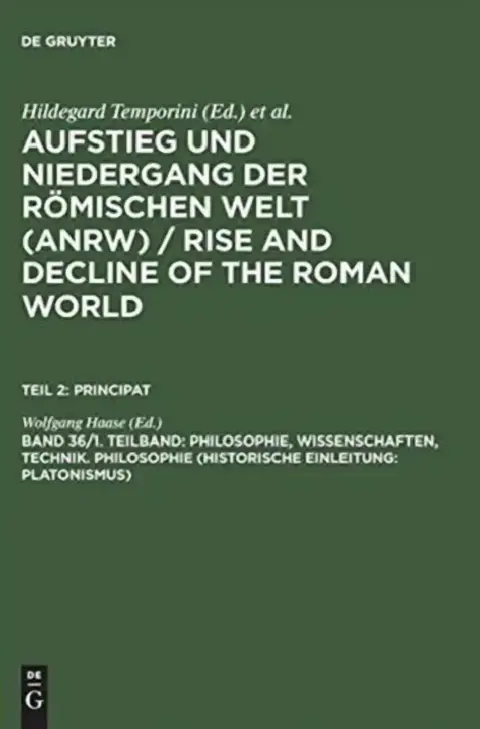 Cover of Philosophie, Wissenschaften, Technik. Philosophie (Historische Einleitung; Platonismus)