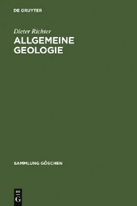 Cover of Allgemeine Geologie