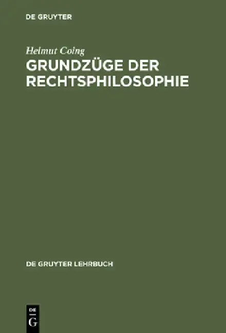 Cover of Grundzüge Der Rechtsphilosophie