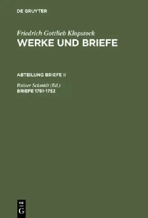 Cover of Briefe 1751-1752
