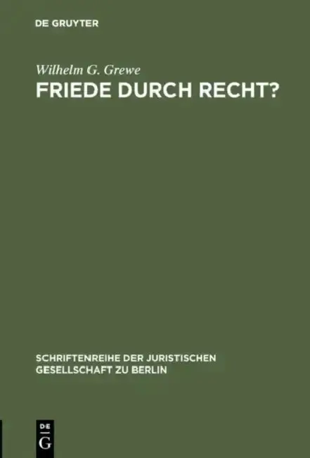 Cover of Friede durch Recht?