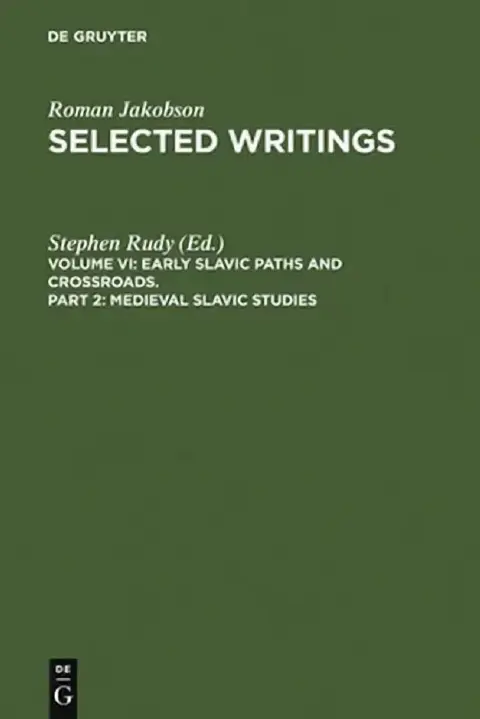 Cover of Medieval Slavic Studies