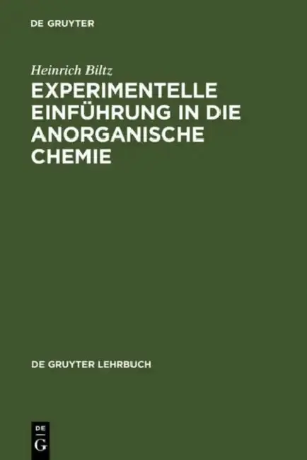 Cover of Experimentelle Einführung in Die Anorganische Chemie
