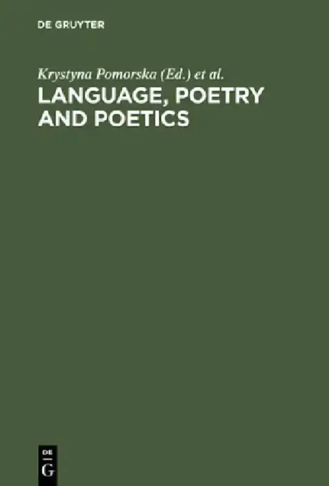 Cover of Language, Poetry and Poetics