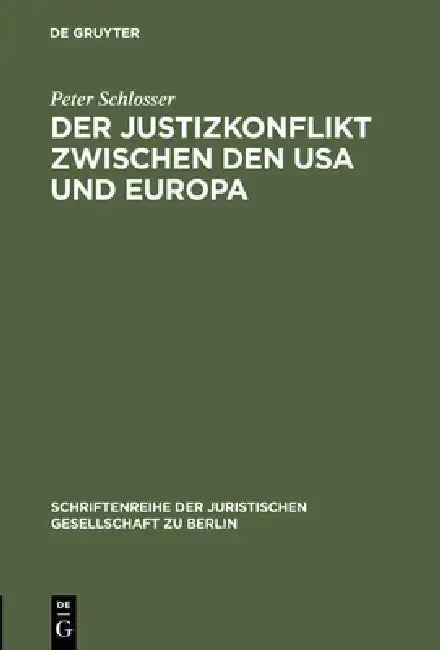 Cover of Der Justizkonflikt zwischen den USA und Europa