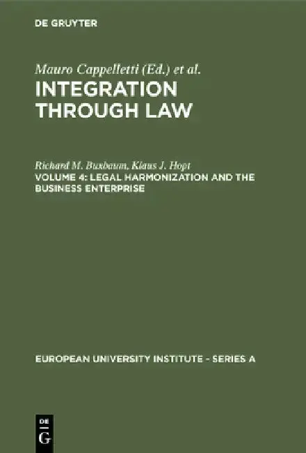 Cover of Legal Harmonization and the Business Enterprise