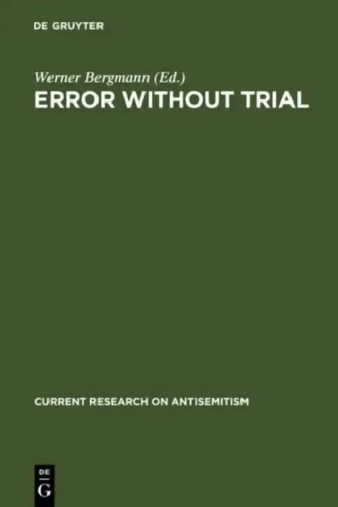 Cover of Error Without Trial