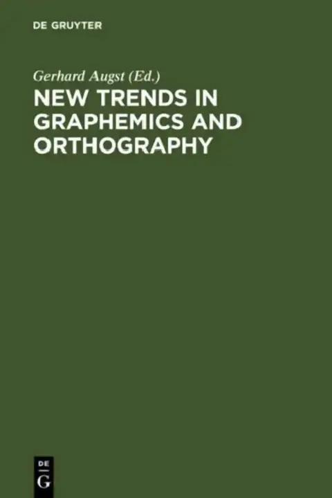 Cover of New Trends in Graphemics & Orthography