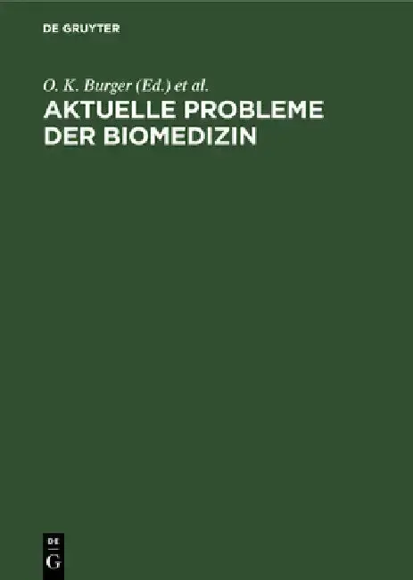 Cover of Aktuelle Probleme der Biomedizin