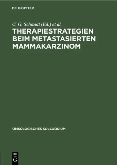 Cover of Therapiestrategien Beim Metastasierten Mammakarzinom