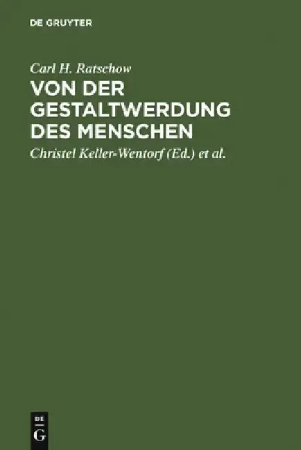 Cover of Von der Gestaltwerdung des Menschen