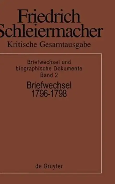 Cover of Briefwechsel 1796-1798