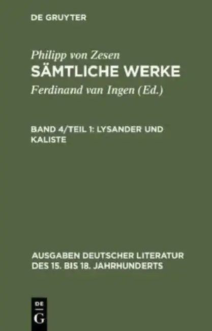 Cover of Lysander und Kaliste