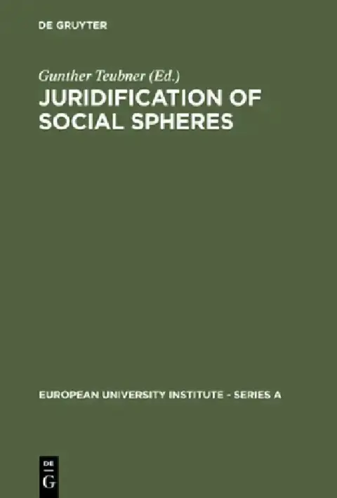 Cover of Juridification of Social Spheres