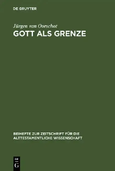 Cover of Gott als Grenze