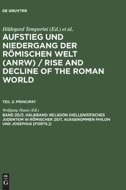 Cover of Religion (Hellenistisches Judentum in Romischer Zeit, Ausgenommen Philon Und Josephus [Forts.])