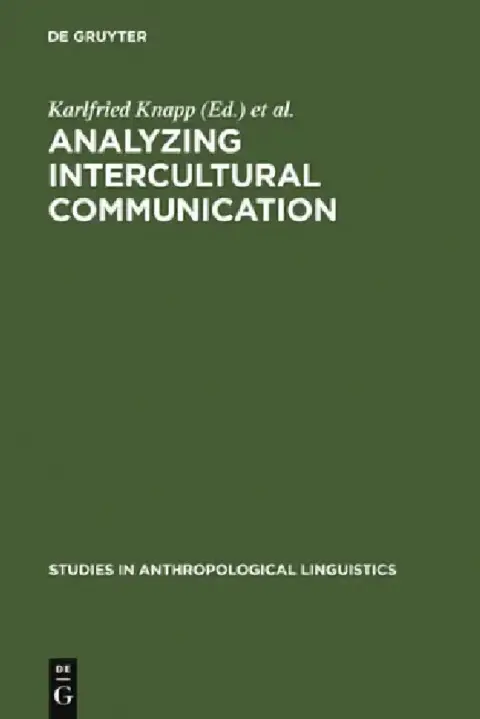 Cover of Analyzing Intercultural Communication