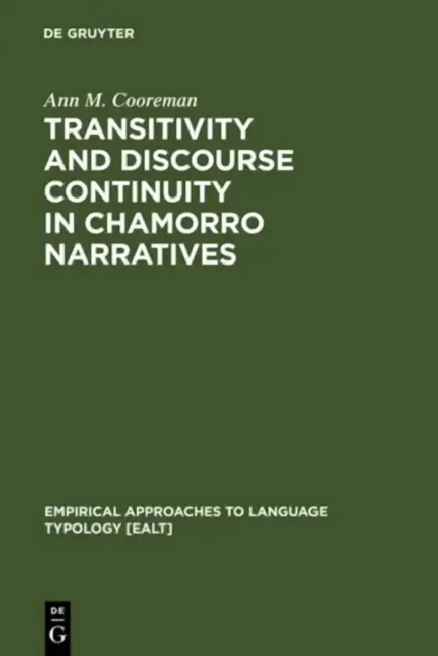 Cover of Transitivity and Discourse Continuity in Chamorro Narratives