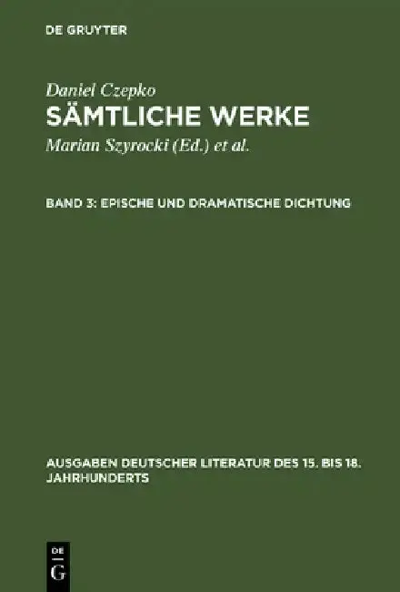 Cover of Sämtliche Werke, Band 3, Epische und dramatische Dichtung