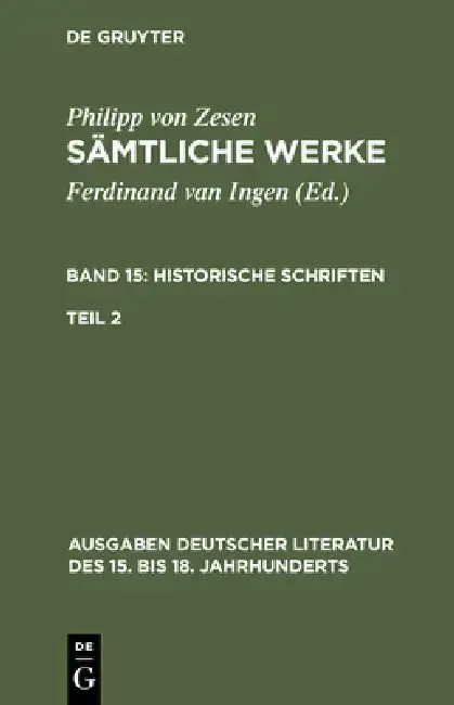 Cover of Sämtliche Werke. Bd 15