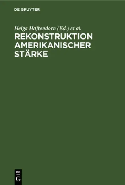 Cover of Rekonstruktion amerikanischer Stärke