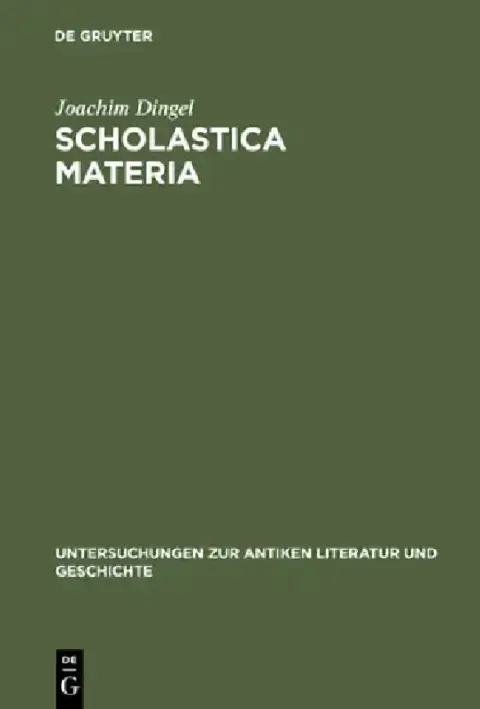 Cover of Scholastica Materia