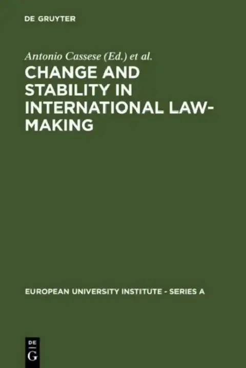 Cover of Change and Stability in International Law-Making