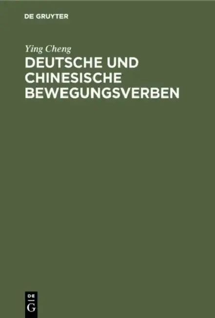 Cover of Deutsche und chinesische Bewegungsverben