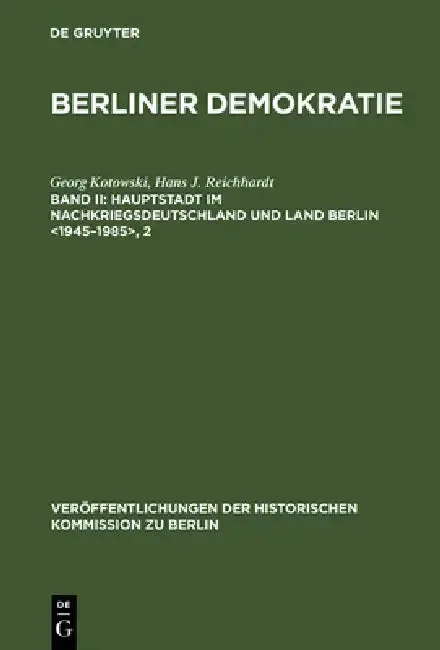 Cover of Hauptstadt im Nachkriegsdeutschland und Land Berlin , 2