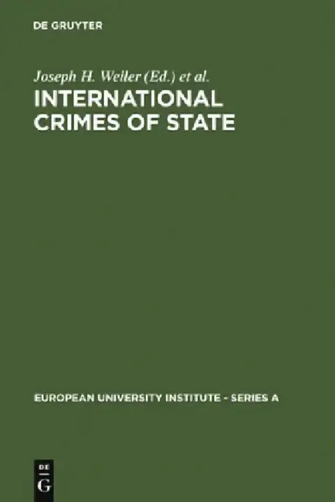 Cover of International Crimes of State