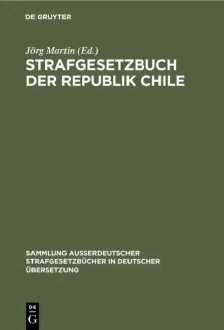 Cover of Strafgesetzbuch der Republik Chile
