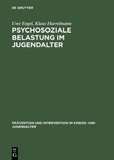 Cover of Psychosoziale Belastung im Jugendalter