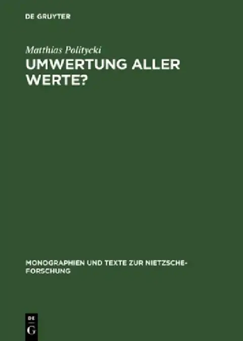 Cover of Umwertung aller Werte?
