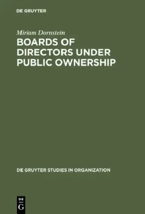 Cover of Boards of Directors Under Public Ownership