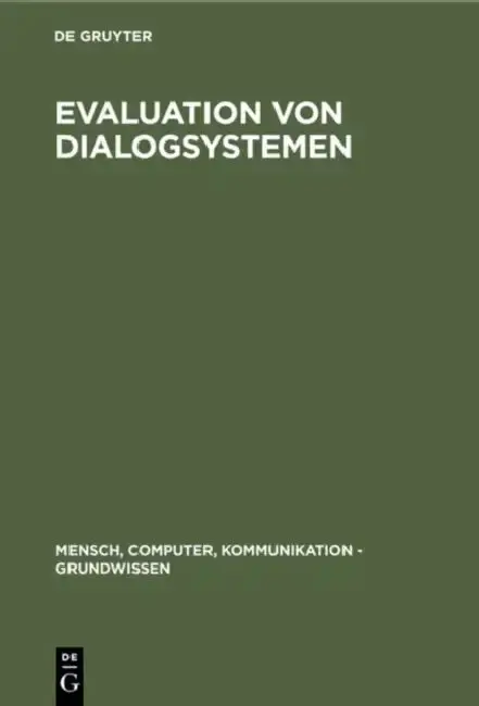 Cover of Evaluation von Dialogsystemen