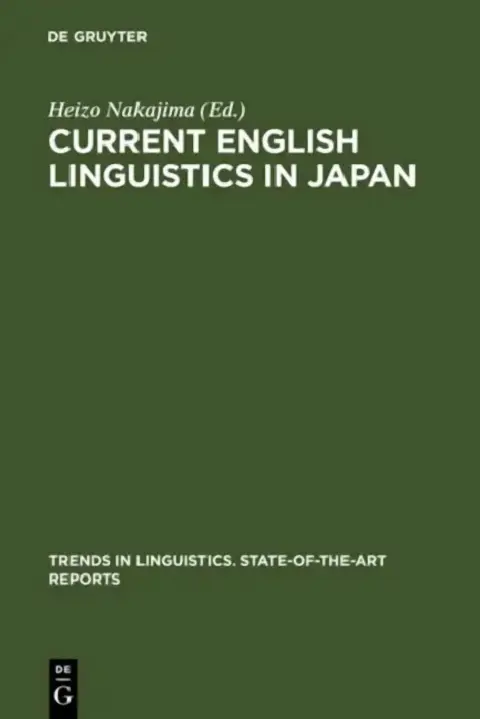 Cover of Current English Linguistics in Japan