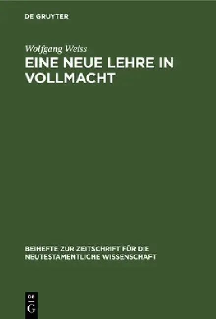 Cover of Eine neue Lehre in Vollmacht