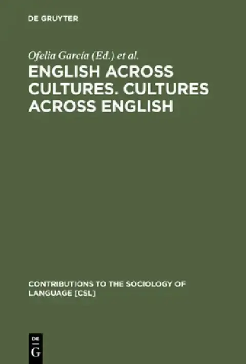 Cover of English Across Cultures. Cultures Across English