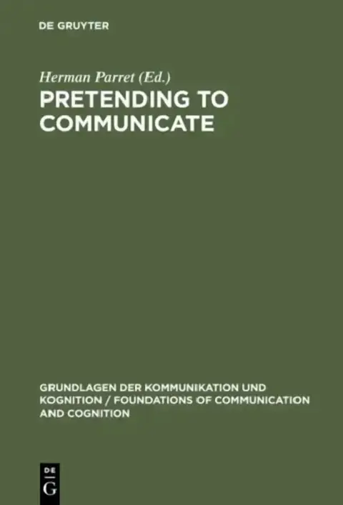Cover of Pretending to Communicate