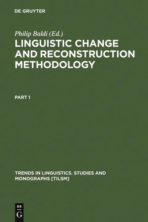 Cover of Linguistic Change and Reconstruction Methodology