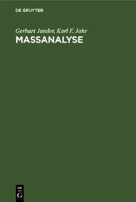 Cover of Maßanalyse