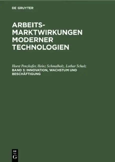 Cover of Innovation, Wachstum und Beschäftigung