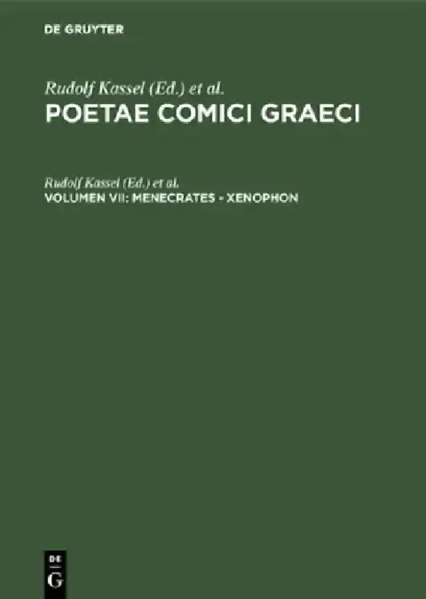 Cover of Poetae Comici Graeci Band 7