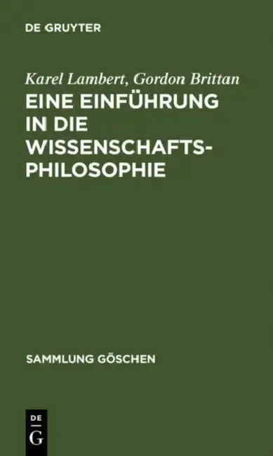 Cover of Eine Einführung in Die Wissenschaftsphilosophie
