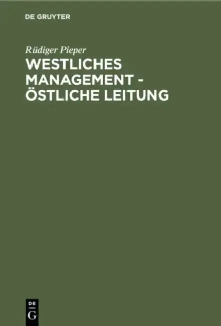 Cover of Westliches Management - östliche Leitung
