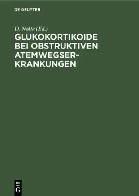 Cover of Glukokortikoide bei obstruktiven Atemwegserkrankungen