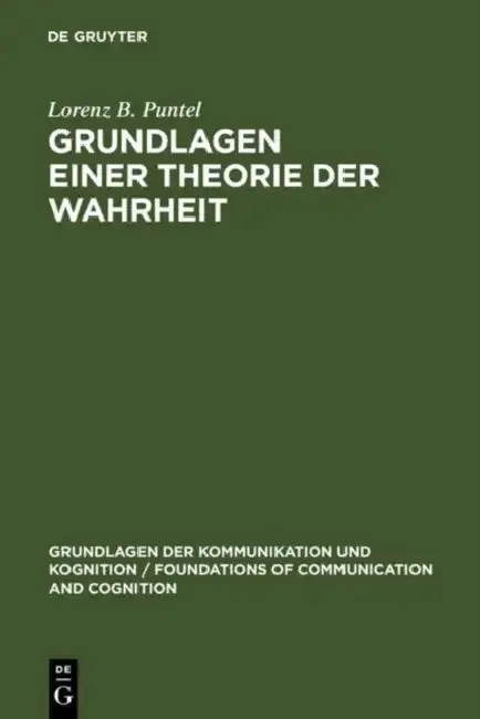 Cover of Grundlagen einer Theorie der Wahrheit